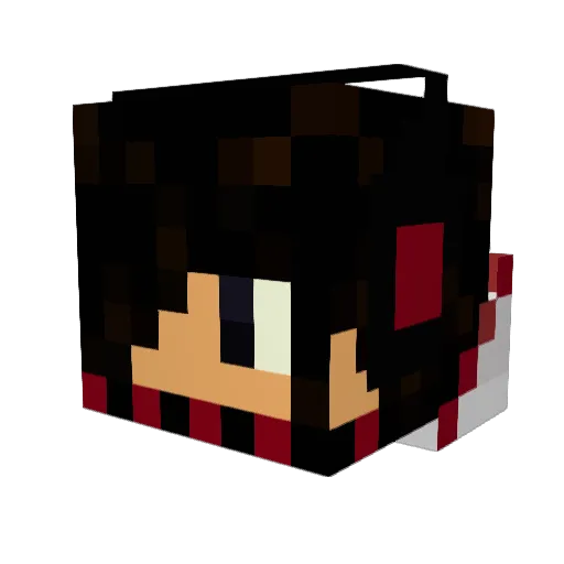 himehime18 Minecraft avatar head, 3D render