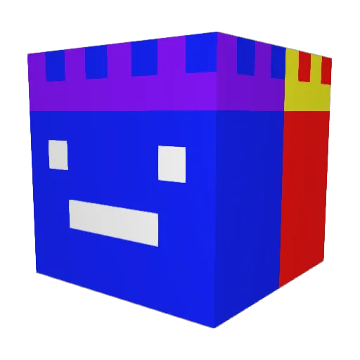 himejack Minecraft avatar head, 3D render