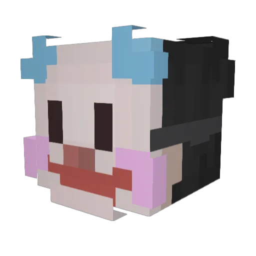 himos_666 Minecraft avatar head, 3D render