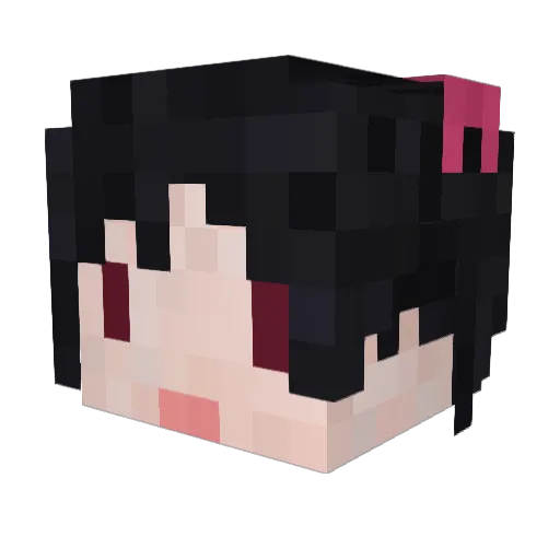 himotoro Minecraft avatar head, 3D render