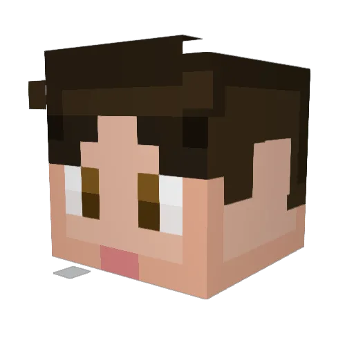 himtlv Minecraft avatar head, 3D render