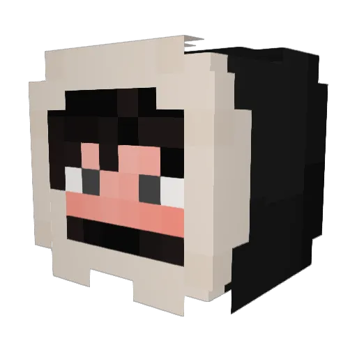 himynameisauughh Minecraft avatar head, 3D render