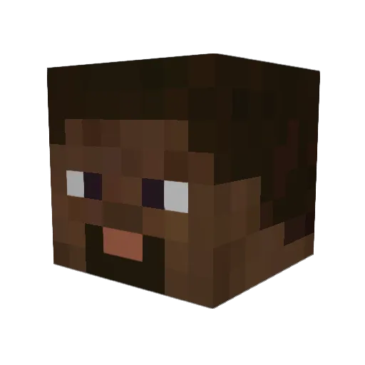 himynameissus Minecraft avatar head, 3D render