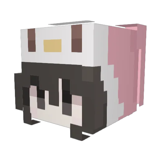 hina070106 Minecraft avatar head, 3D render