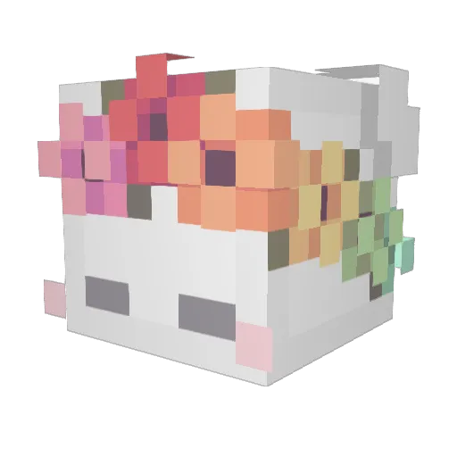 hina4657 Minecraft avatar head, 3D render