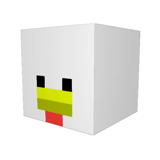 hinabou_1222 Minecraft avatar head, 3D render