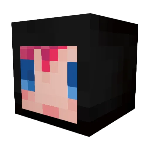 hinahime00 Minecraft avatar head, 3D render