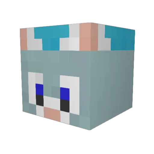 hinase_px Minecraft avatar head, 3D render