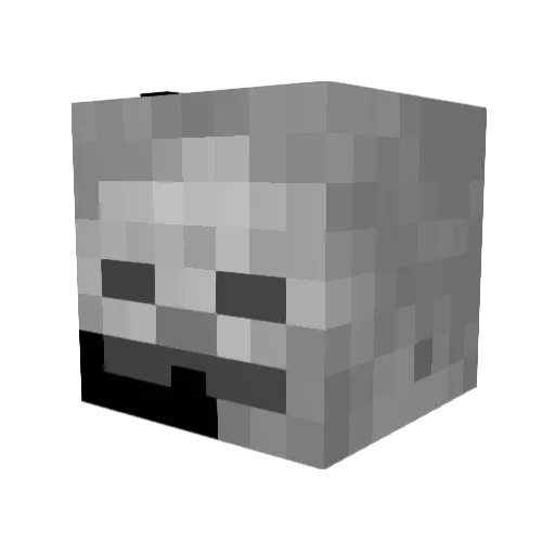 hind09 Minecraft avatar head, 3D render
