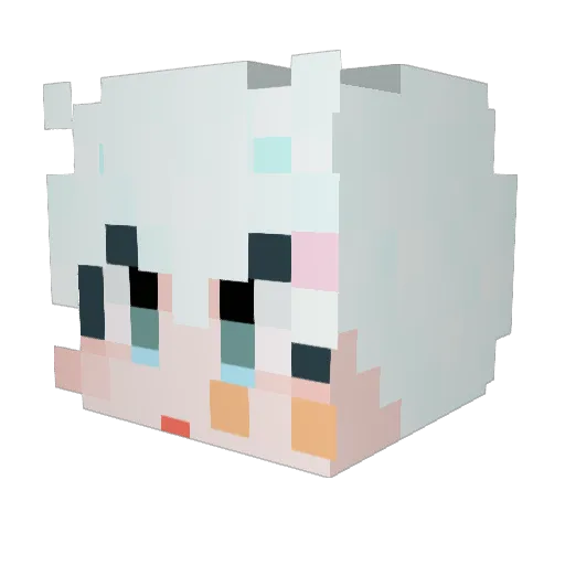hingom Minecraft avatar head, 3D render