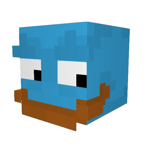 hinkman Minecraft avatar head, 3D render