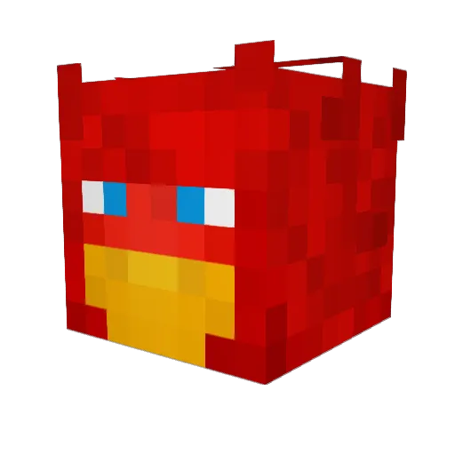 hiop007 Minecraft avatar head, 3D render