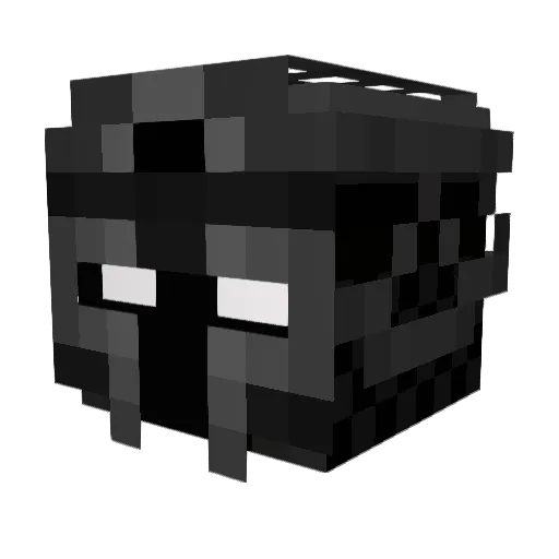 hiougo Minecraft avatar head, 3D render