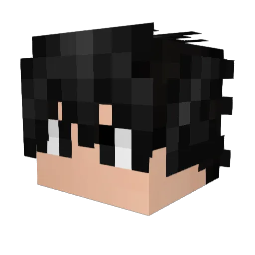 hipeeey Minecraft avatar head, 3D render