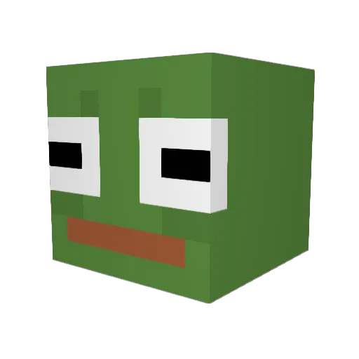 hippo122 Minecraft avatar head, 3D render