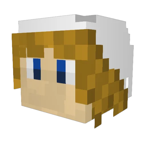 hippyman64 Minecraft avatar head, 3D render