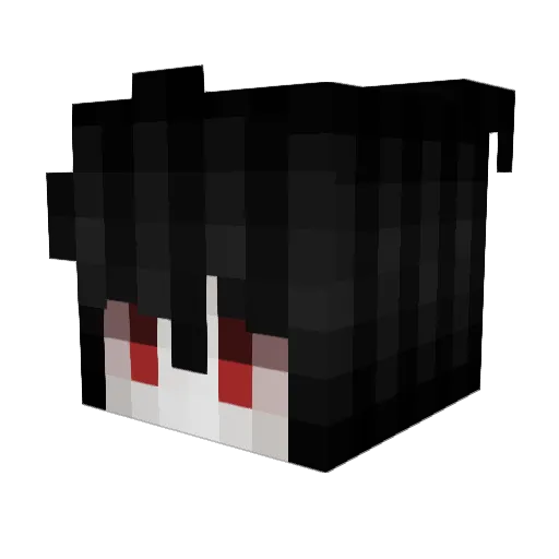 hiqipuceau Minecraft avatar head, 3D render