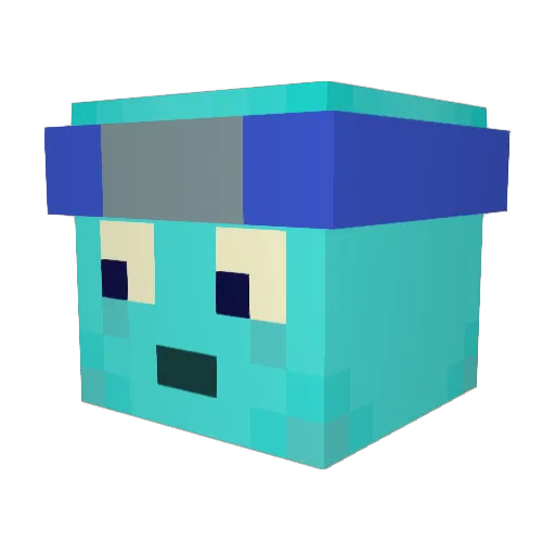 hirepool Minecraft avatar head, 3D render