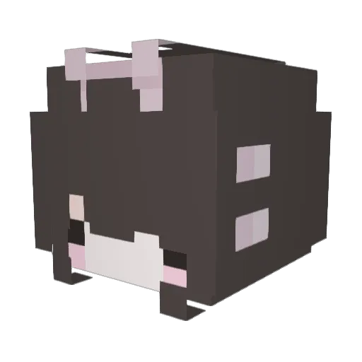 hiriano Minecraft avatar head, 3D render