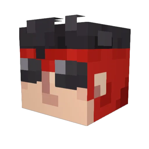 hiro2104 Minecraft avatar head, 3D render