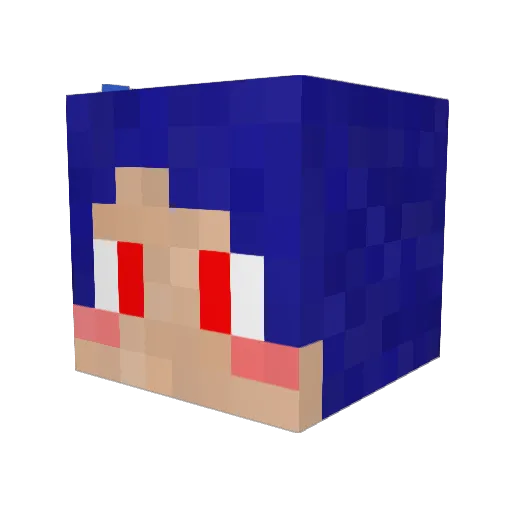 hiro593 Minecraft avatar head, 3D render