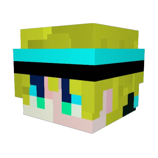hiro9824 Minecraft avatar head, 3D render