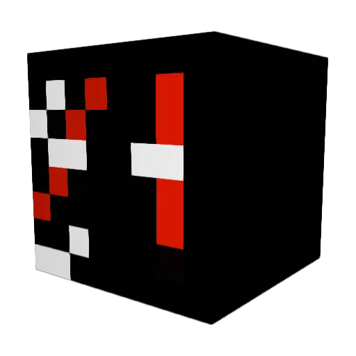 hirodemon Minecraft avatar head, 3D render
