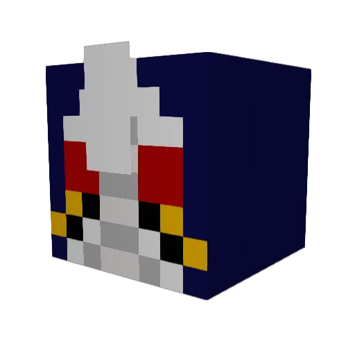hiroki89 Minecraft avatar head, 3D render