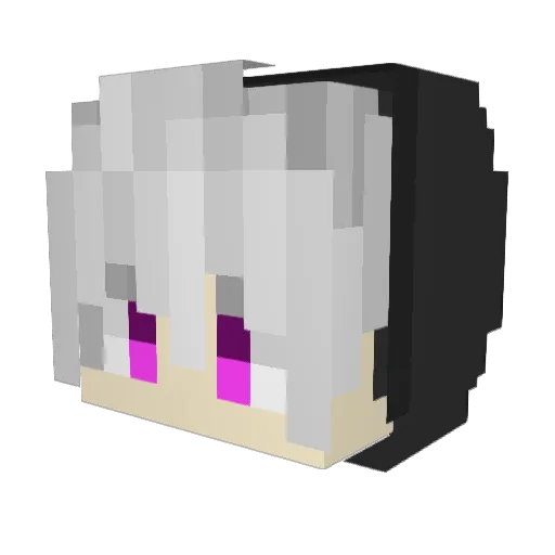 hiroto0321 Minecraft avatar head, 3D render