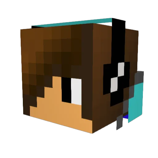 hiroya0803 Minecraft avatar head, 3D render