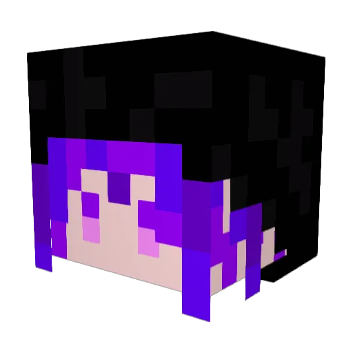 hirrken Minecraft avatar head, 3D render