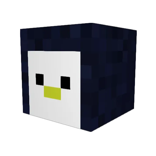hiru1129 Minecraft avatar head, 3D render