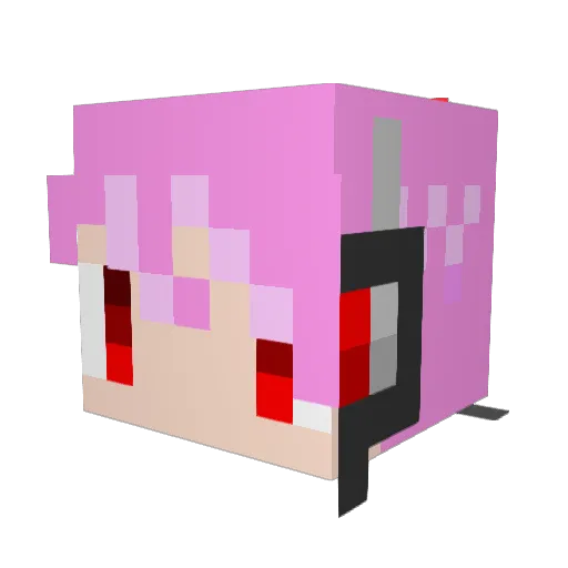 hiryu_a Minecraft avatar head, 3D render