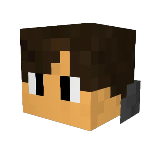 hisagi_aki Minecraft avatar head, 3D render
