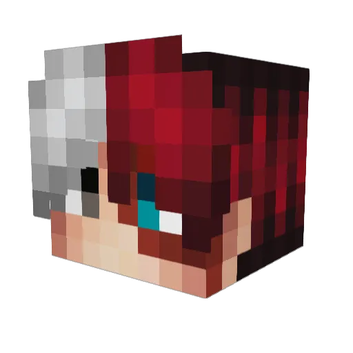hisam1 Minecraft avatar head, 3D render