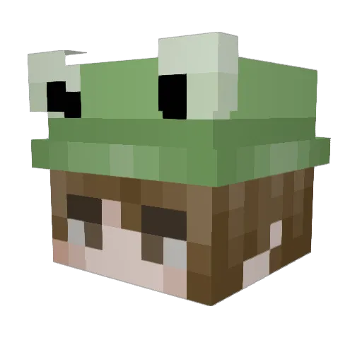 hisokacxmslux Minecraft avatar head, 3D render