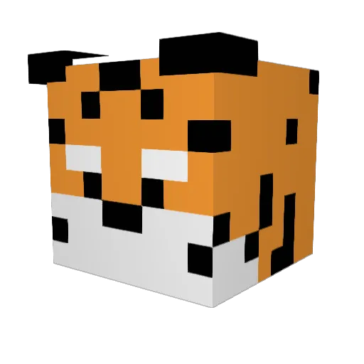 hispringbye Minecraft avatar head, 3D render