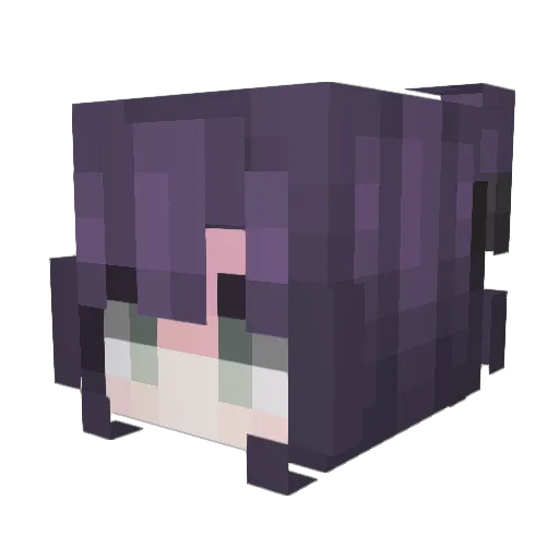 hispuppygirl Minecraft avatar head, 3D render