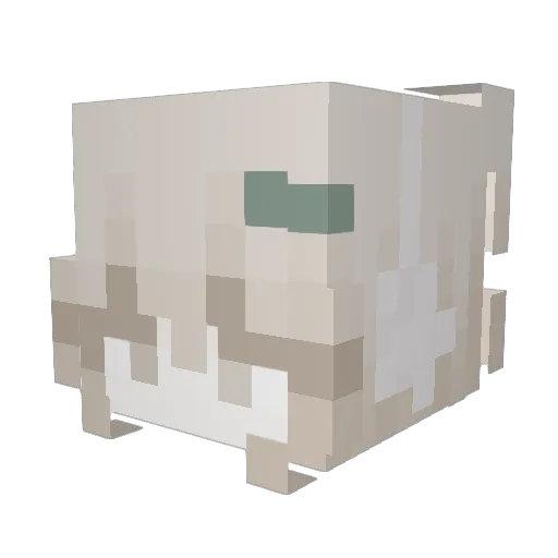 hissonbird Minecraft avatar head, 3D render