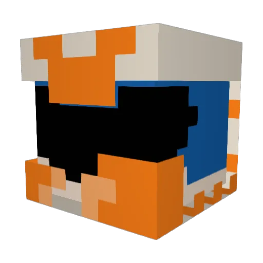 hitbrakesjake Minecraft avatar head, 3D render
