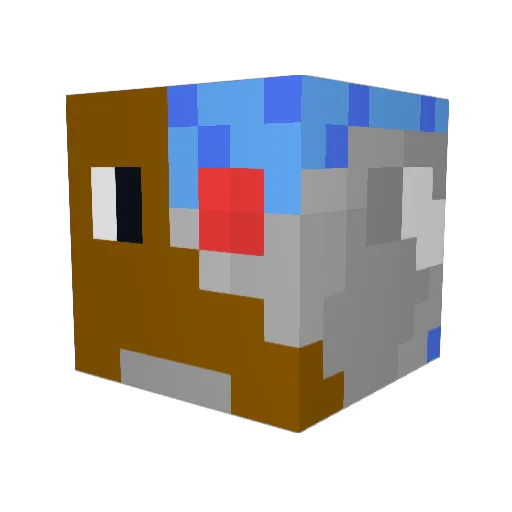 hithe123 Minecraft avatar head, 3D render