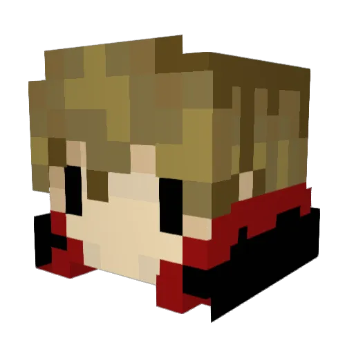 hitmanbrett_12 Minecraft avatar head, 3D render