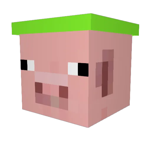 hitmen42 Minecraft avatar head, 3D render