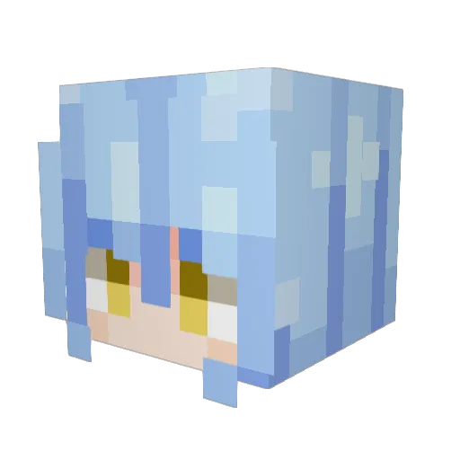 hitomimanga80 Minecraft avatar head, 3D render