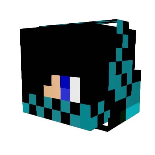 hitooty Minecraft avatar head, 3D render