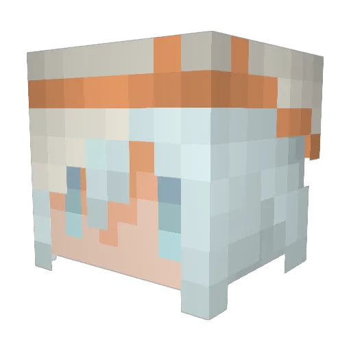 hitori28 Minecraft avatar head, 3D render