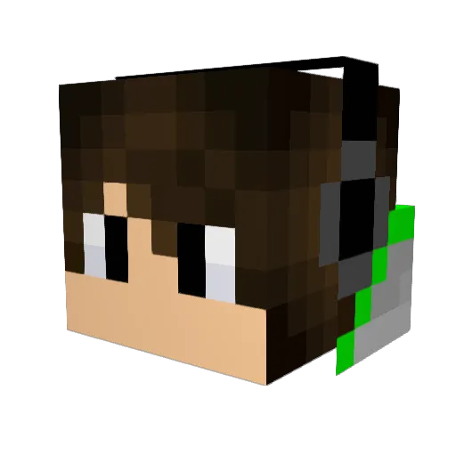 hittmann23 Minecraft avatar head, 3D render