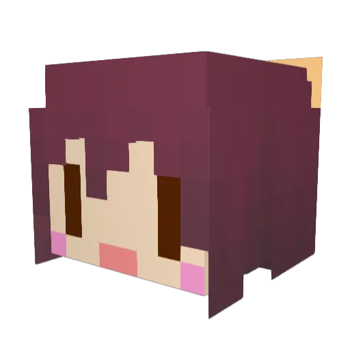 hittou78 Minecraft avatar head, 3D render