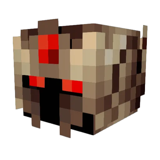 hiumex Minecraft avatar head, 3D render