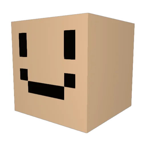 hivemindman Minecraft avatar head, 3D render